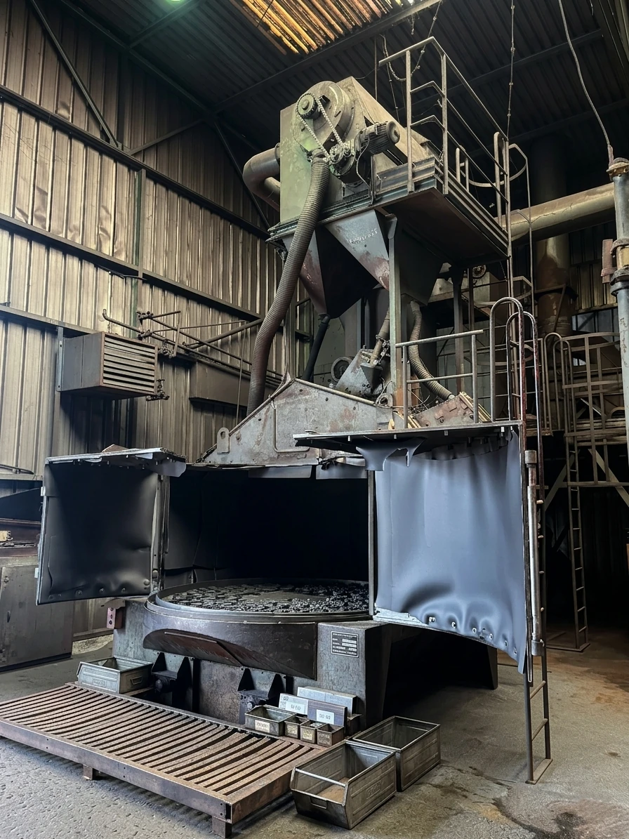 shot blasting machine with rotary table K6-2400
