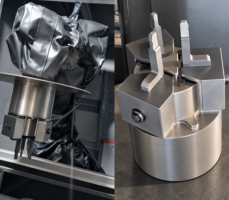 Head - universal robotic shot blasting machine