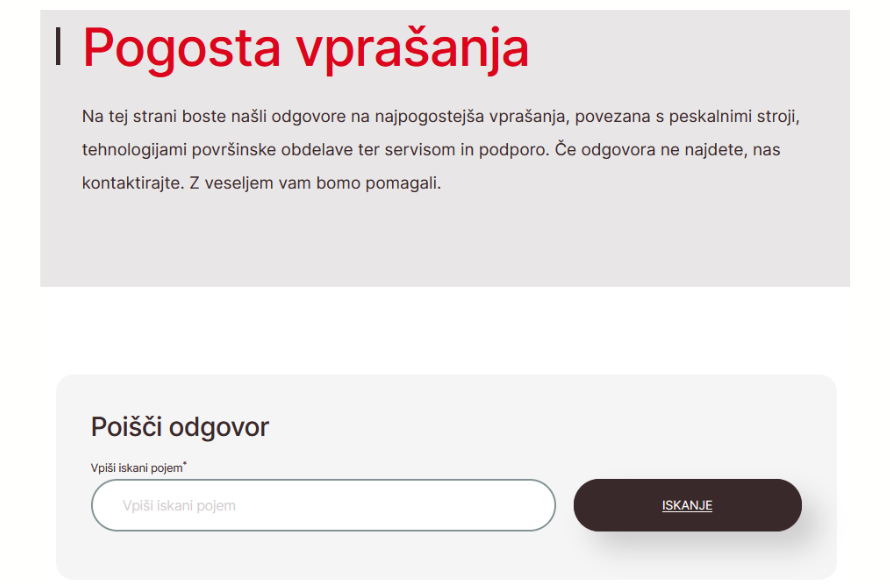 Pogosto Zastavljena Vprašanja