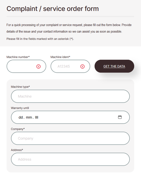 complaint-service-order-form