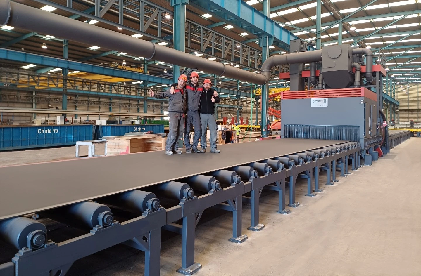 Roller Conveyor Shot Blasting Machine P